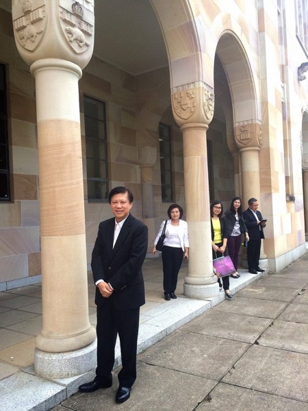 ประชุมร่วมกับเจ้าหน้าที่ จาก University of Queensland และ Campus Tour UQ